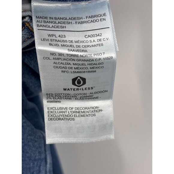 Levis Denizen Mom Jean Distressed Stretch Size 13/31 NEW - Picture 7 of 7